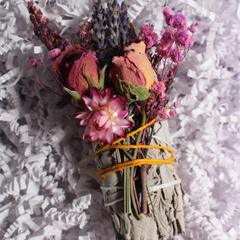 Adorned White Sage Wand